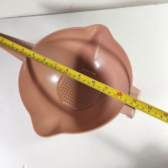 Tupperware Strainer Colander Large Pink Vintage 2 Quart Long Handle Rare… - Picture 4 of 10